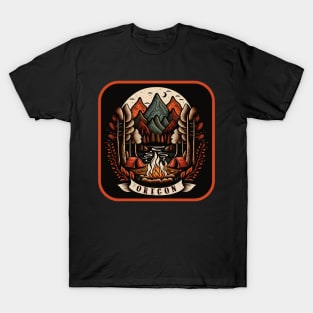 Oregon PNW Camping Adventure T-Shirt